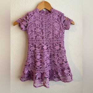 GB Girls Lavender Lace Dress